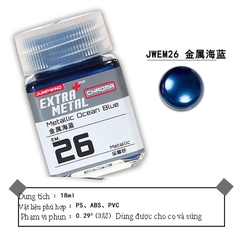 Sơn mô hình Extra Metal EM21-EM32 Metallic lacquer Chroma Jumpwind Color 18ml - Sơn Mô Hình