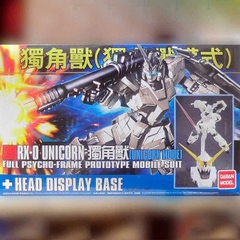 Mô hình lắp ráp HG unicorn Gundam + head display base
