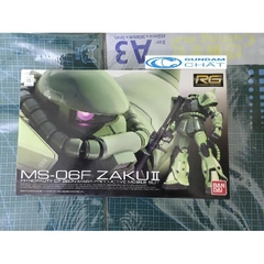 Mô hình lắp ráp RG 1/144 MS-06F Zaku II (Green) Model Kit Bandai Hobby 4573102615961
