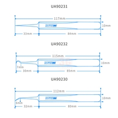 Phụ kiện mô hình nhíp mũi nhọn Ustar UA90230-UA90231-UA90232