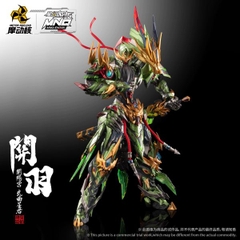 Mô Hình Hợp Kim Ráp Sẵn Metal Build MNQ-XH09X Guan Yu + Chi Yan Long Ju Quan Vũ + Xích Thố Chính Hãng Motor Nuclear