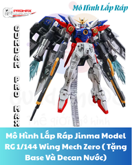 Mô Hình Lắp Ráp Jinma Model RG 1/144 Wing Mech Zero ( Tặng Base Và Decan Nước)