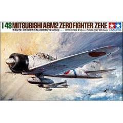 Mô hình lắp ráp Máy bay chiến đấu 1/48 Mitsubishi A6M2 Zero fighter ( ZEKE ) 61016