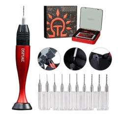X-Bộ máy khoan mô hình cầm tay đa năng hợp kim nhôm không gỉ, đầu chính xác kèm mũi khoan DSPIAE AT-SHD 6977151542267