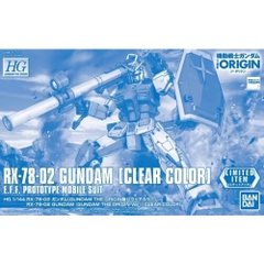 Mô hình lắp ráp HG 1/144 RX-78-02 GUNDAM THE ORIGIN Clear Color Limited 4573102617750