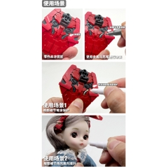Bút sơn topcoat trong suốt bảo vệ nhựa, tạo hiệu ứng bóng, mờ MS047 Model Tool - Dụng cụ mô hình