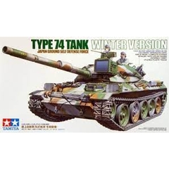 Mô hình lắp ráp xe tăng quân sự 1/35 SCALE JAPAN GROUND SELF DEFENSE FORCE TYPE 74 TANK WINTER VERSION 35168 Tamiya