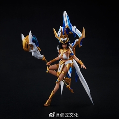 Mô Hình lắp ráp MS General Gluttony SIN-01 1/10 Cleopatra Anubis Luminous Throne Mecha Girl Model Kit Assembled