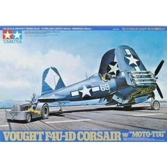 Mô hình lắp ráp máy bay VOUGHT F4U-1D CORSAIR W/ MOTO-TUG 1/48 TAMIYA 61085