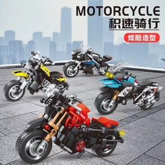 Mô hình đồ chơi Lego lắp ráp xe máy - mô tô thể thao Motorcycle - mô hình phát triển trí tuệ