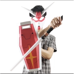 Bộ hóa trang nhập vai cosplay mặt nạ - kiếm năng lượng - khiên Gundam