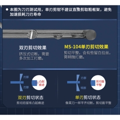 Kìm cắt 1 lưỡi trợ lực với đầu thép mỏng tinh xảo, bền bỉ Stedi MS-104 - kềm một lưỡi mô hình - GundamGDC