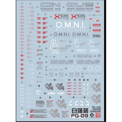 Decal nước huỳnh quang Evo cho mô hình PG GAT-X105 StrikeGundam