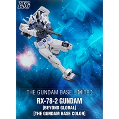 MÔ HÌNH LẮP RÁP GUNDAM BASE LIMITED HG 1/144 RX-78-2 [ BEYOND GLOBAL ] [ THE GUNDAM BASE COLOR] BANDAI