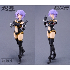 Mô Hình Lắp Rắp 1/10 TKB-02 Black Bicorn x Thunder Ms General Plastic Model Kit