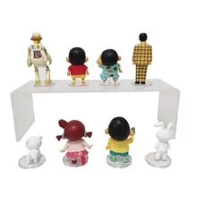 Mô Hình Lắp Ráp 8Pcs/Set Anime Crayon Shin-Chan Action Figure Q Version Figurine Nohara Shinnosuke Kawaii Collecs