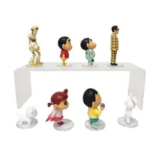 Mô Hình Lắp Ráp 8Pcs/Set Anime Crayon Shin-Chan Action Figure Q Version Figurine Nohara Shinnosuke Kawaii Collecs