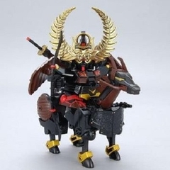 Mô hình lắp ráp Gundam BB Warrior Limited Tokugawa Leyasu Jet Black Armor Version Premium Bandai ( mô hình+ ngựa )