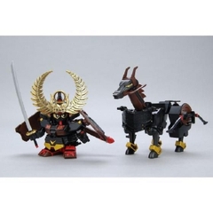 Mô hình lắp ráp Gundam BB Warrior Limited Tokugawa Leyasu Jet Black Armor Version Premium Bandai ( mô hình+ ngựa )