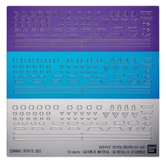 Bộ Phụ Kiện Mô Kình CUSTOMIZE MATERIAL (3D METALLIC STICKERS 2) Bandai 4573102662781