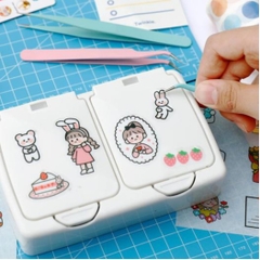 Bộ 3 nhíp có bao đựng gắp Decal - Sticker mô hình - GundamGDC - Dụng cụ thủ công