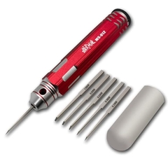 Bộ dao khắc mũi thép chuyên dụng cho mô hình kèm đầu khắc MS012 + 5 đầu khắc Model Tool - dụng cụ mô hình