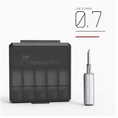Dao đa năng Hobby Mio thép Vonfram với nhiều kích thước đầu khác nhau (1 bộ 5 lưỡi) dành cho mô hình