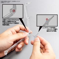 Base đế trưng bày mô hình ACTION BASE 8 [CLEAR COLOR] Bandai 4573102663092