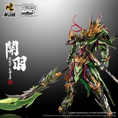 Mô Hình Hợp Kim Ráp Sẵn Metal Build MNQ-XH09X Guan Yu + Chi Yan Long Ju Quan Vũ + Xích Thố Chính Hãng Motor Nuclear