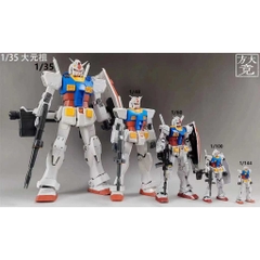 Mô Hình Lắp Ráp Jumbo Grade 1/35 RX-78-2 (tặng kèm decal nước + LED) Bản Mới