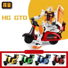 Mô Hình Lắp Ráp HG 1/144 RX-78-2 Gundam GTO McDonalds Ver + Xe McDonalds Scooter BL