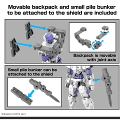 Mô Hình Lắp Ráp Phụ Kiện 30MM 1144 Option Parts Set 19 (Multi Shield) 4573102685858 Bandai