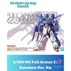 Mô Hình Lắp Ráp 1/100 MG Full Armor ZZ Gundam Ver. Ka 4573102720269