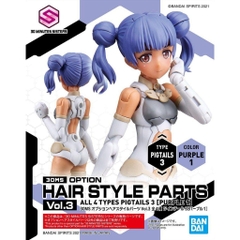 Phụ Kiện 30MS OPTION HAIR STYLE PARTS Vol.3 ALL 4 TYPES Bandai 4573102622006