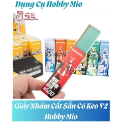 (20 tấm) Bộ giấy Nhám Cắt Sẵn Có Keo V2 Hobby Mio độ nhám đa dạng - Dụng cụ mô hình