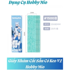 (20 tấm) Bộ giấy Nhám Cắt Sẵn Có Keo V2 Hobby Mio độ nhám đa dạng - Dụng cụ mô hình