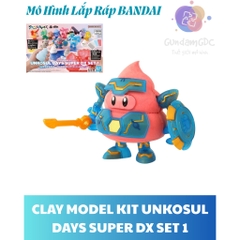 Mô Hình Lắp Ráp CLAY MODEL KIT UNKOSUL DAYS SUPER DX SET 1 Bandai 4573102691583