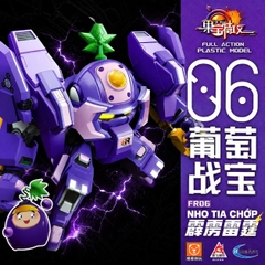 [Có Sẵn] Mô Hình Lắp Ráp 06 Robo Trái Cây Nho Tia Chớp YiLi ChuangWan
