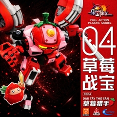 Mô Hình Lắp Ráp Dâu Tây Thợ Săn Robo Trái Cây Chính Hãng Yili Chuangwan
