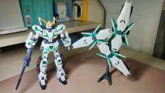 Mô hình lắp ráp HGUC RX-0 Full Armor Unicorn Gundam (Destroy Mode) BL 178 - Daban Model  (Psycho-Frame Green)