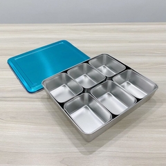 Bộ gia vị 6 ngăn inox 171005