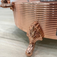 Bộ đèn hâm nóng thức ăn kèm nồi – nắp inox 121933