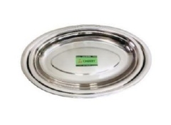 CHERRY - DĨA OVAL SÂU INOX ĐB (NEW) 28CM