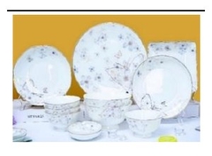 TÔ CHÉN DĨA HOA BƯỚM VUÔNG 8" (10C/HỘP) Cherry