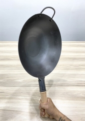 Chảo thép 1 tay cầm CTTC38