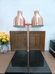 Đèn hâm nóng thức ăn 2 bóng có đế (đá) 121166D
