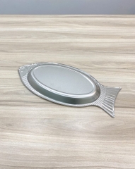 Dĩa cá inox trắng YP35