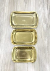 Dĩa CN sâu lòng inox 304 vàng nhỏ CFP304190G