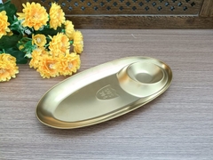 Dĩa Oval inox vàng nhỏ DXCD30401G