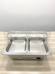 Nồi hâm buffet 2 ngăn nắp PC YD-7055P-2